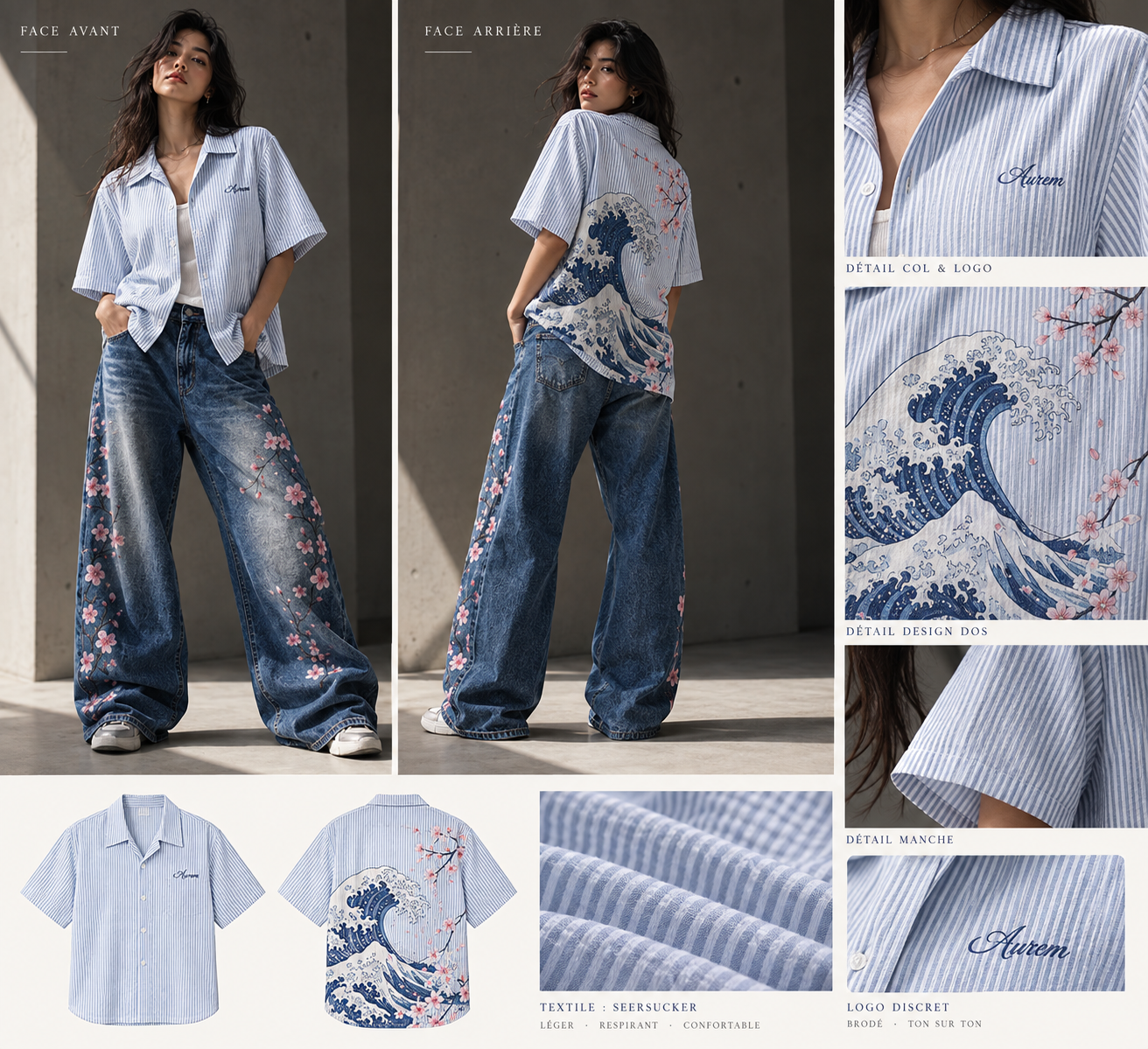 Chemise かろうじての均衡 - Karou jite no kinkou — Avant à plat