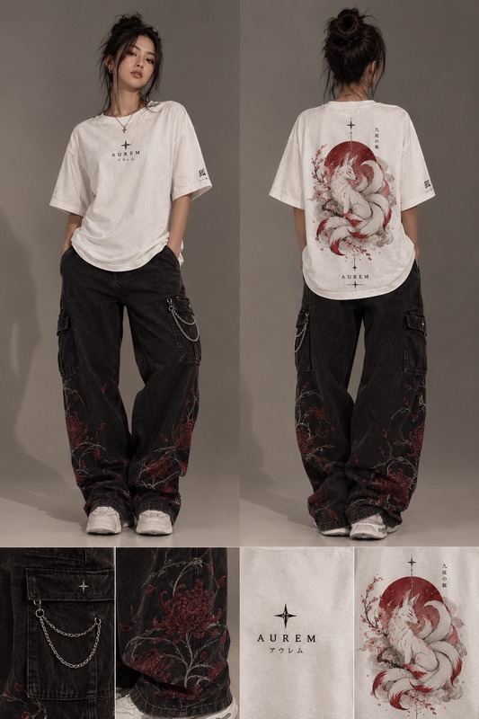 T-shirt 火への欲求 - Hi e no yokkyū — Porté avant