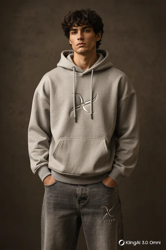 Hoodie à emblème — Porté avant, uniquement